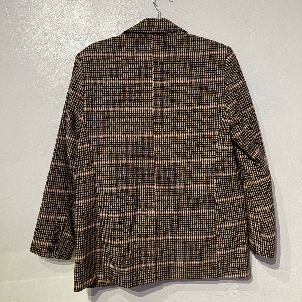 never worn!! plaid top shop oversized blazer